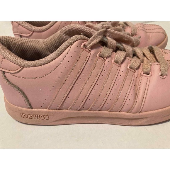 K-Swiss Classic VN Pink Leather Girls Sneakers Kids Shoes Size 2 US - Picture 1 of 9
